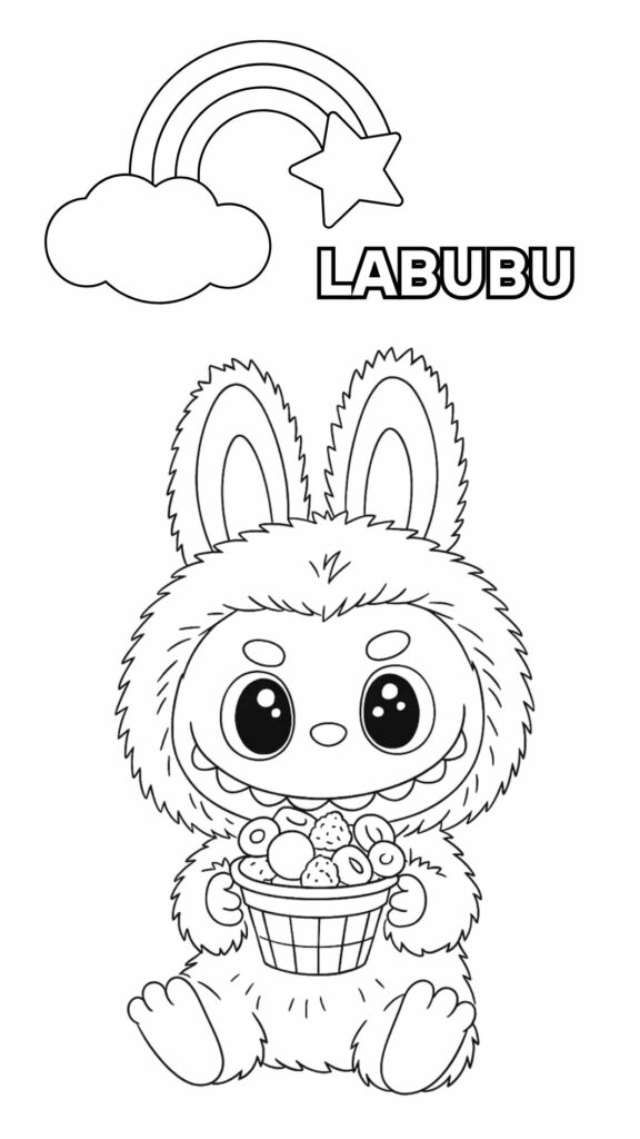 Labubu: libro para colorear con personajes divertidos