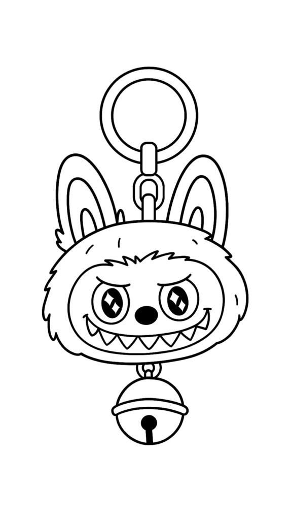 Descarga ya la lámina para colorear de Labubu en PDF