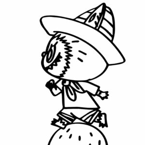 Labubu-página-de-colorear-para-escuela