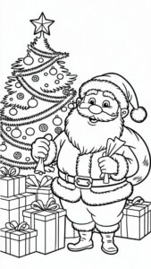 Árbol de Navidad para colorear