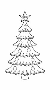 Aprende a dibujar un árbol de Navidad fácilmente