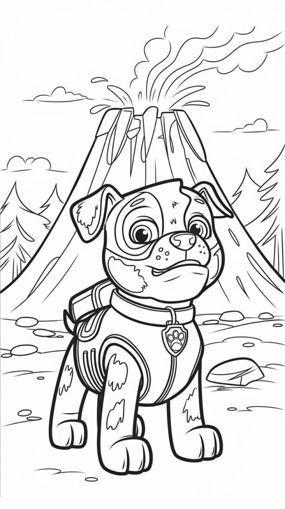 Página para colorear Everest Paw Patrol