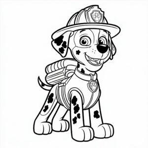 Página para colorear Paw Patrol Chase