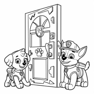 Páginas para colorear Paw Patrol Mighty Pups