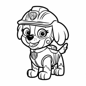 Paw Patrol Chase: página para colorear
