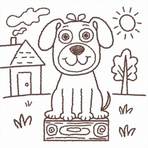 Páginas para colorear de perros