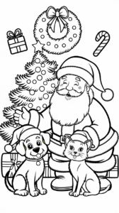 Páginas para colorear de Papá Noel: dibujos para colorear gratis para Navidad