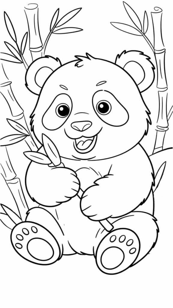 Páginas para colorear de animales adorables