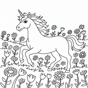 Dibujo de un unicornio