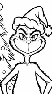 Grinch: página para colorear en PDF