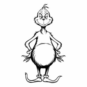 Descargar dibujo para colorear del Grinch