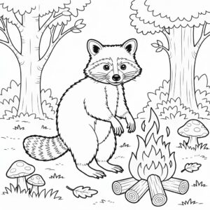 PDF gratis: mapache durmiendo en un árbol