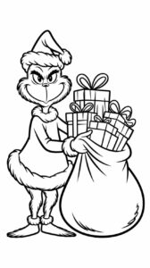 Páginas para colorear The Grinch para imprimir