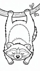 Mapache en el bosque - PDF gratis