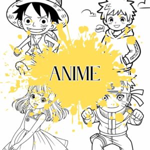 Páginas para colorear de anime