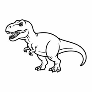 Dinosaurio T-Rex para colorear