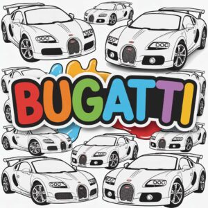 Bugatti: Página para colorear