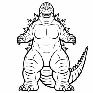 Dibujo de Godzilla