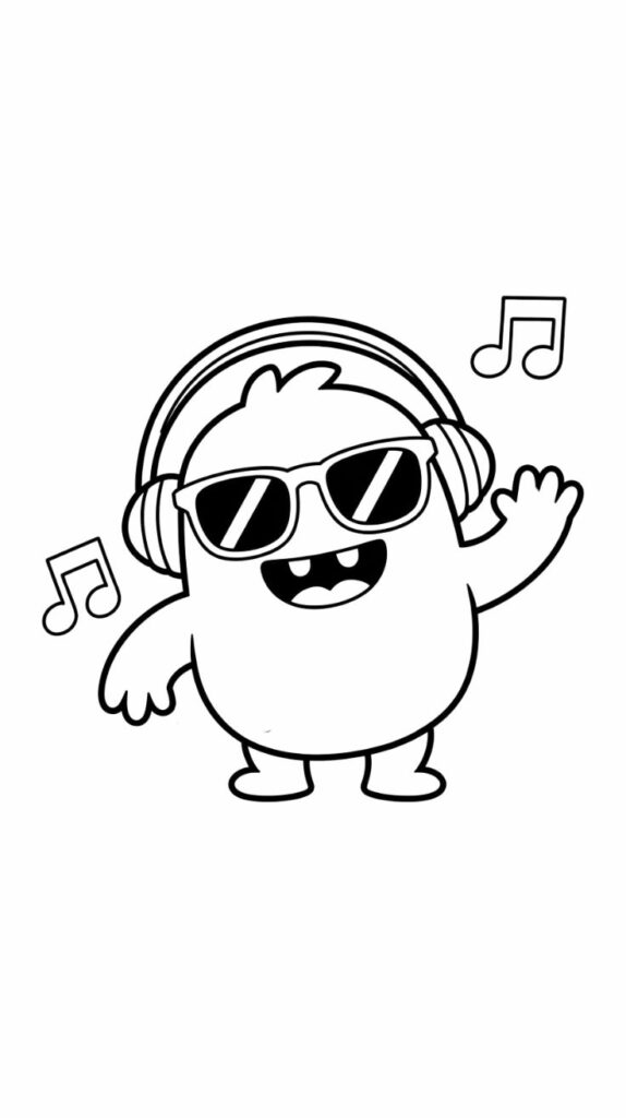 Páginas para colorear de monstruos gratis para imprimir