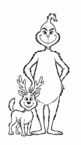 Cómo dibujar al Grinch fácilmente