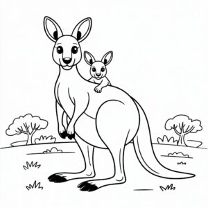 Aprende a dibujar un canguro paso a paso
