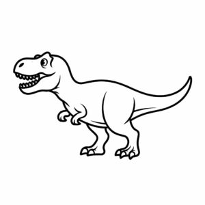 Página para colorear de T-Rex