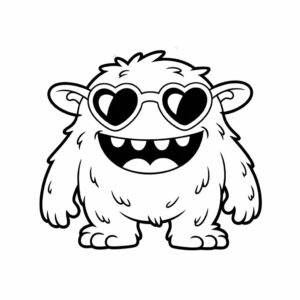 Monstruo para colorear
