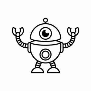 Páginas para colorear de robots