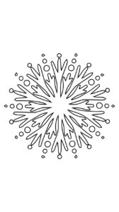 Página para colorear copo de nieve para niños – imágenes divertidas y fáciles de colorear