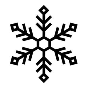 Imprime ahora la página para colorear de copos de nieve