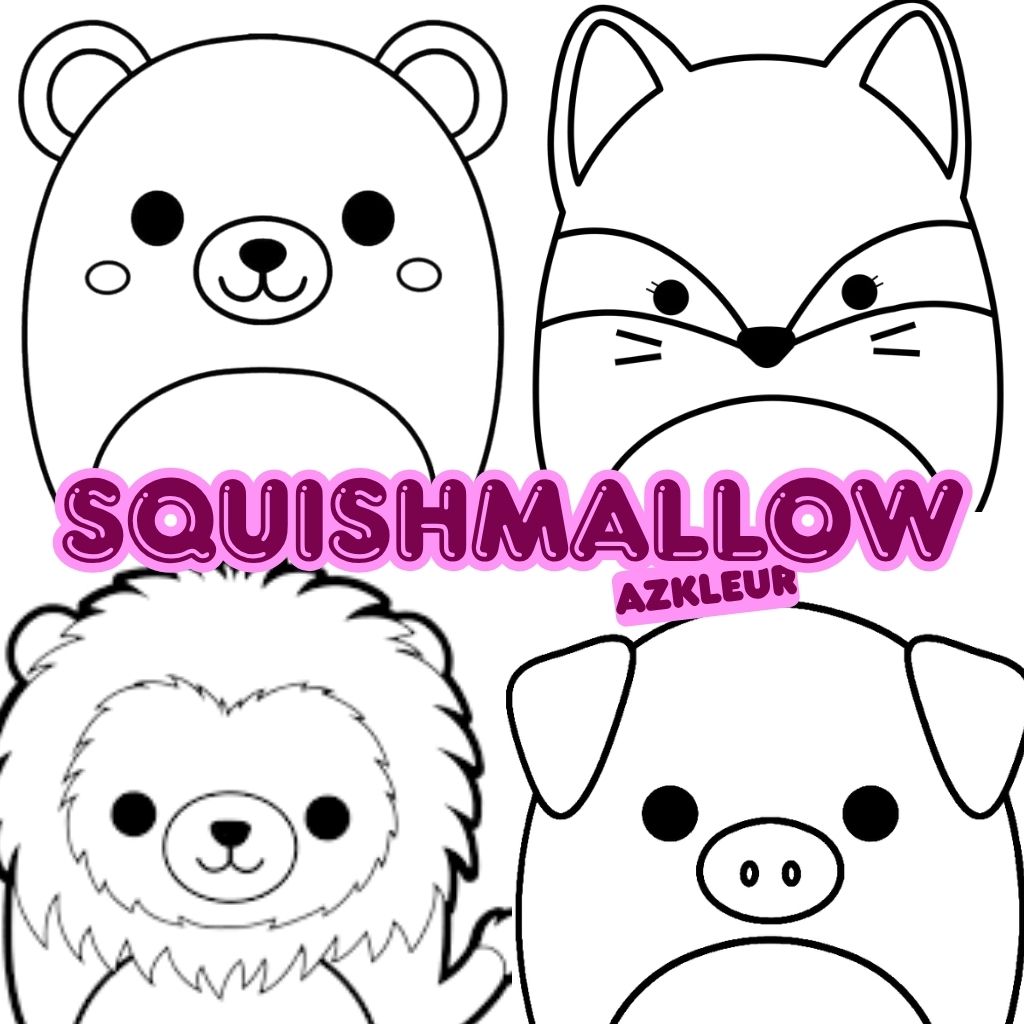 Página para colorear Squishmallow ft