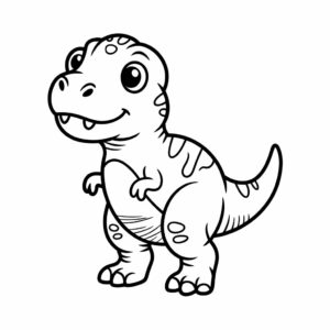 Página para colorear de T-Rex