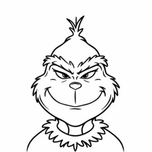 Página para colorear del Grinch