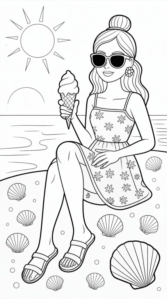 Páginas para colorear TopModel: modelos