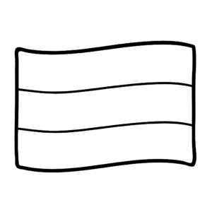 Página para colorear la bandera