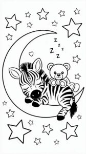 Página para colorear para adultos: cebra