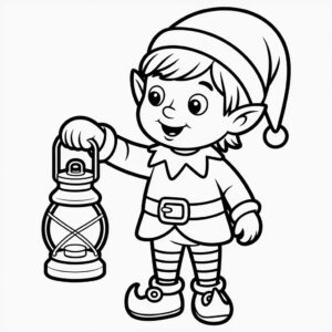 Páginas para colorear de elfos y hadas