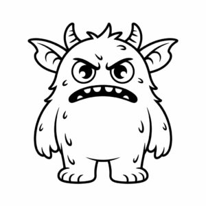 Monstruo para colorear