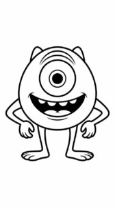Monsters, Inc. - página para colorear