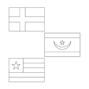 Bandera de los Países Bajos para colorear