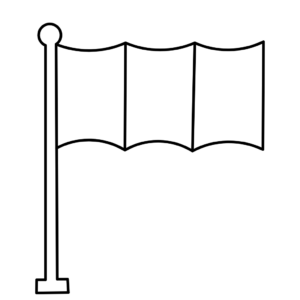 Dibujo de la bandera de los Países Bajos