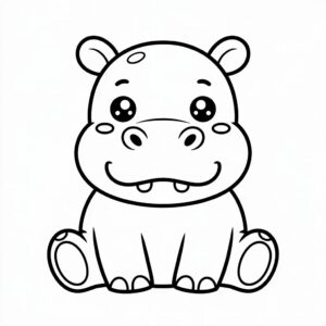 Cómo dibujar un hipopótamo paso a paso