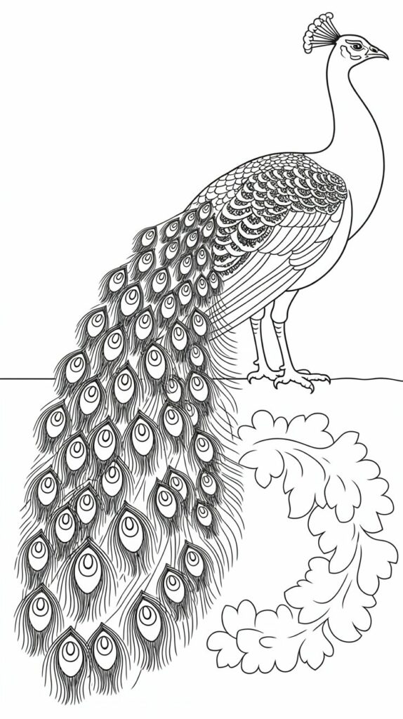 Cómo dibujar un pavo real fácilmente