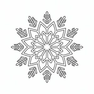 Copos de nieve para colorear