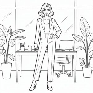 Página para colorear de TopModel