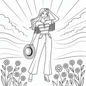 topmodel página para colorear de hombre