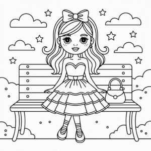 Diseña tu propia página para colorear de TopModel