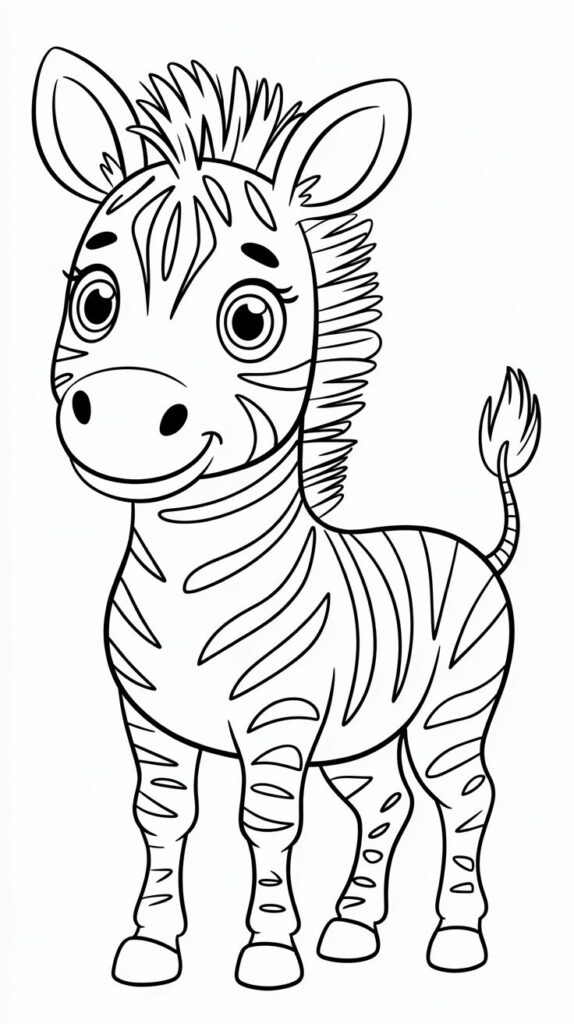 Cómo dibujar una cebra paso a paso