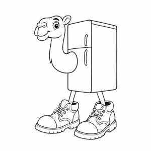 Página para colorear Frigo Camelo